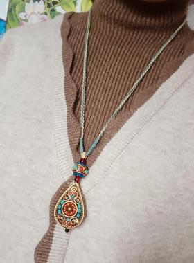 2024新款复古尼泊尔风格长款项链