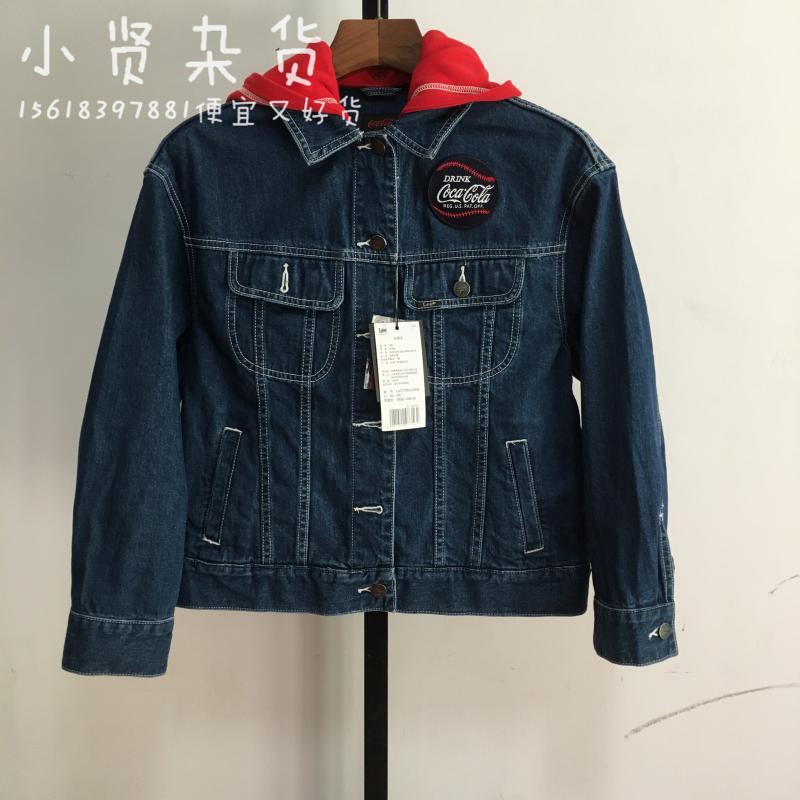 lee女士新款可乐联名牛仔夹克