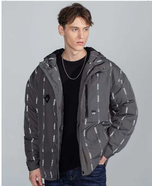 Lee专柜正品 男款加厚连帽羽绒服LMT003740100336-A01730【偏大】