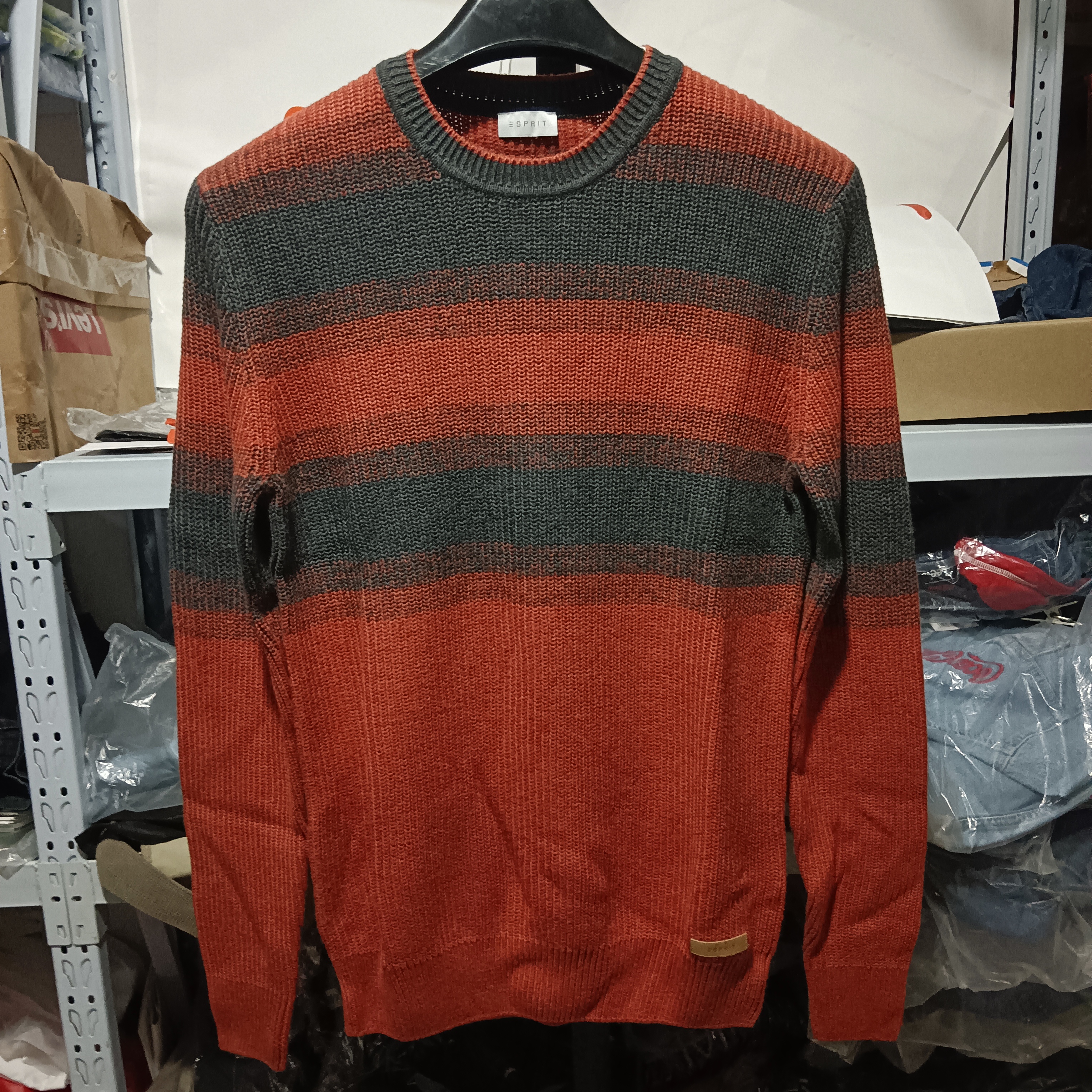 ESPRIT埃斯普利特 专柜正品秋冬季潮男圆领衫针织衫098EE2I012