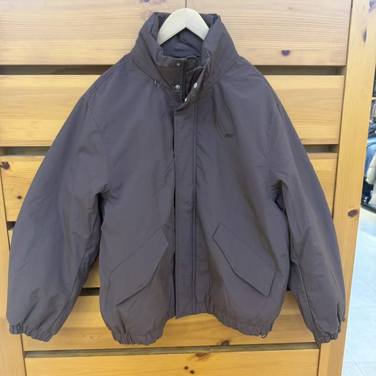 专柜正品Levis李维斯男士夹克式棕色保暖羽绒服外套002HP-0001