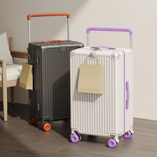 新款宽拉杆行李箱男女万向轮静音拉杆箱大容量28寸旅行箱密码皮箱
