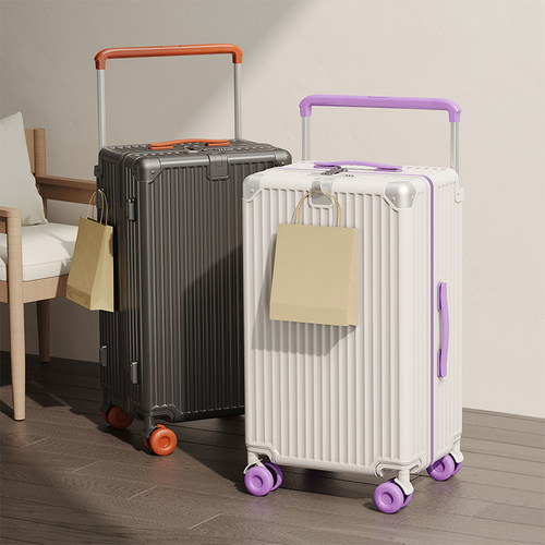 新款宽拉杆行李箱男女万向轮静音拉杆箱大容量28寸旅行箱密码皮箱