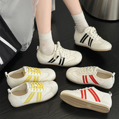 43码 女鞋 宽胖脚肥大码 小白鞋 新款 530 2025春季 透气软底德训鞋