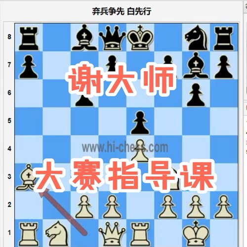 谢军大赛指导班网课微课堂候补棋协大师中高级国际象棋视频教程