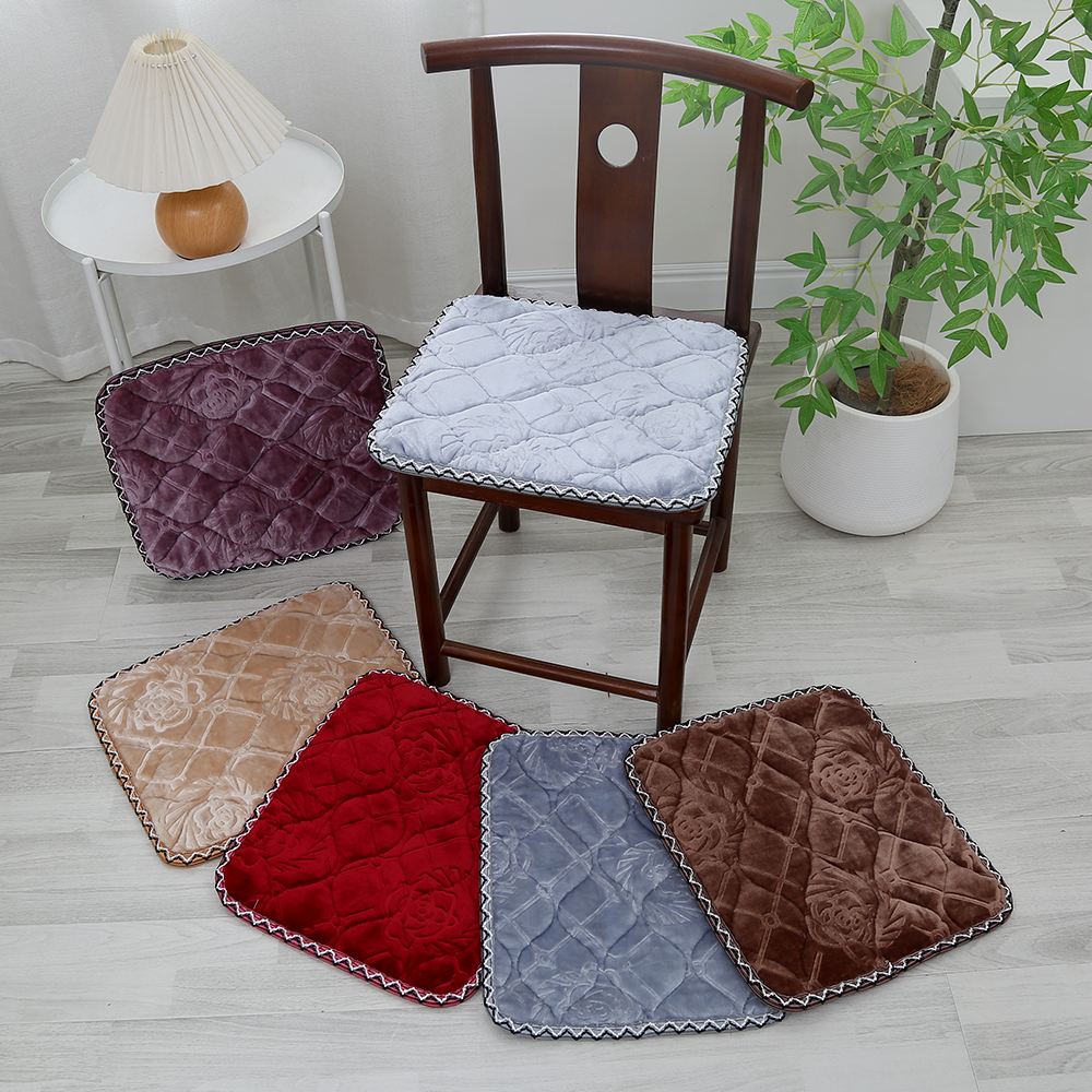 长方形牛奶绒坐垫35x40CM