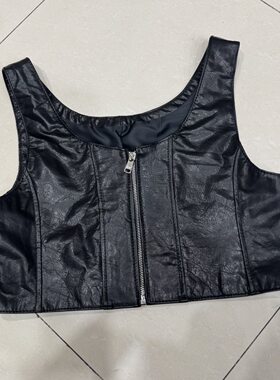 陈太太同款真皮绵羊皮马甲背心无袖短款时尚百搭修身显瘦马甲