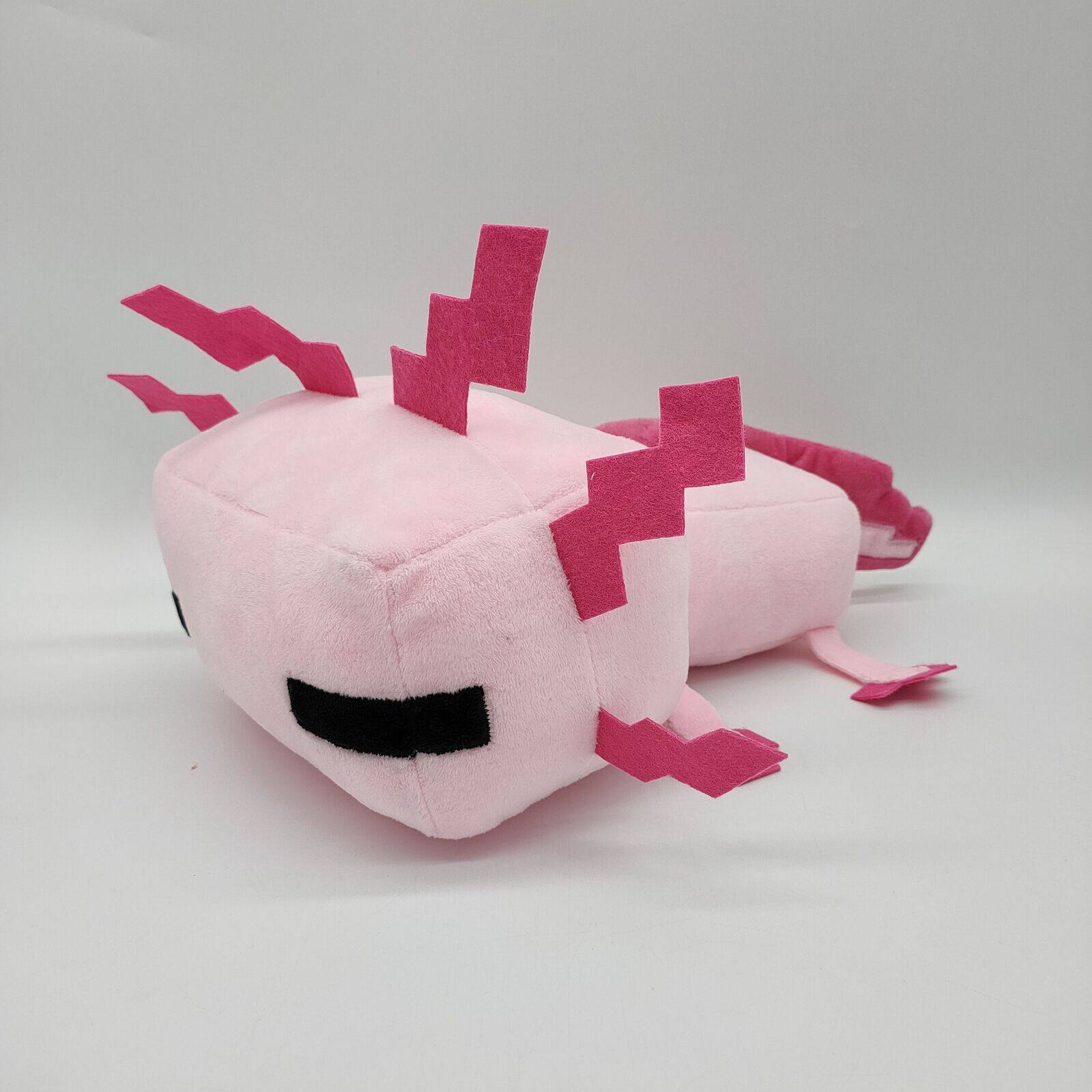新款蝾螈公仔axolotl卡通毛绒公仔玩偶我的世界游戏周边玩具儿童