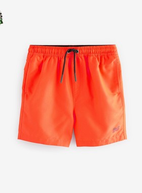 代购NEXT儿童泳裤 26春夏季男童橙色速干沙滩裤 游泳短裤1.5-16岁