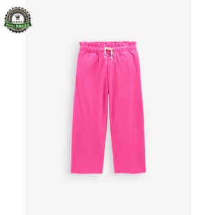 代购 25袭击女童粉色毛巾料休闲沙滩裤 14岁 MiniBoden儿童长裤