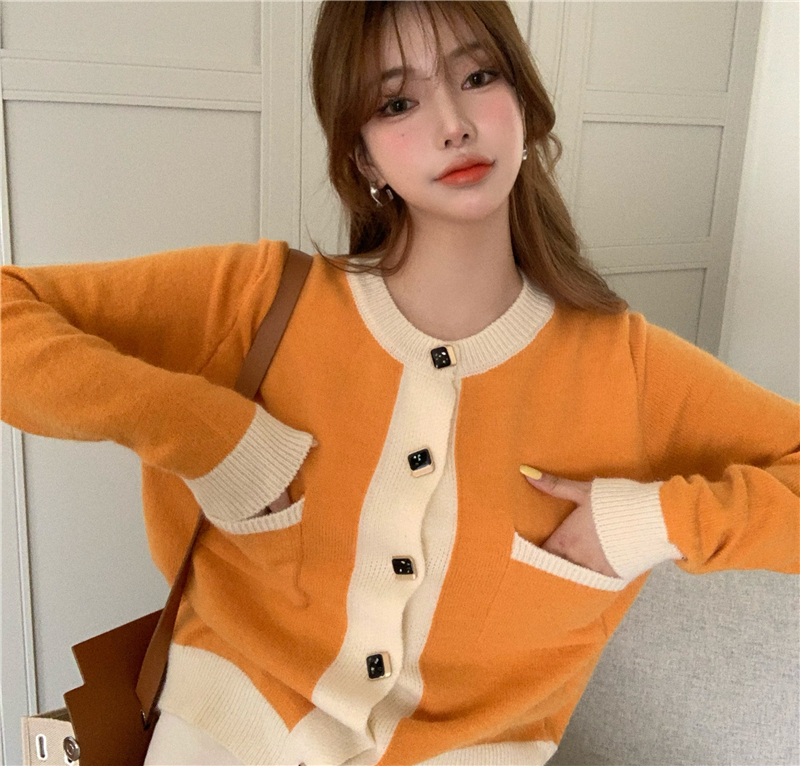 Korean small fragrant style sweater cardigan autumn 2020 new style outerwear fashionable and versatile coat