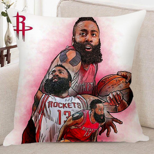 哈登抱枕nba篮球明星定制汤姆森詹姆斯周边男生送库里生日礼物头
