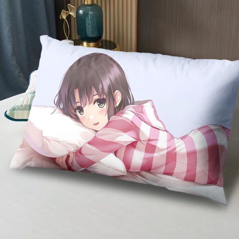 路人女主的养成方法枕头加藤惠枕芯枕套装学生寝室抱枕来图定制