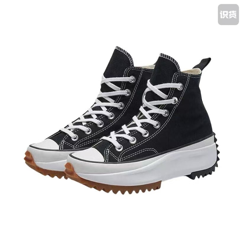 Converse 166800c百搭简约高帮生活休闲鞋男女同款黑色河南LL仓