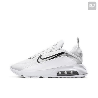 Nike AirMax2090 CK2612-100耐磨低帮气垫跑步鞋女款白黑河南LL仓