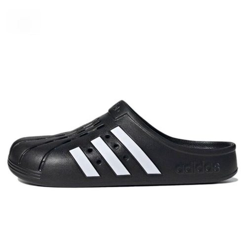 adidasADILETTECLOGS耐磨运动拖鞋男女同款黑白GZ5886福建CQ仓