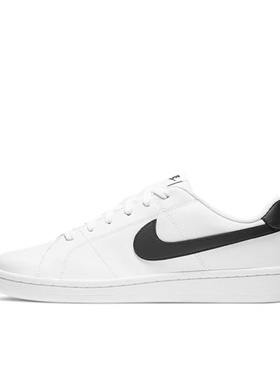 Nike Court CQ9246-100低帮 板鞋 男款 白黑河南LL仓