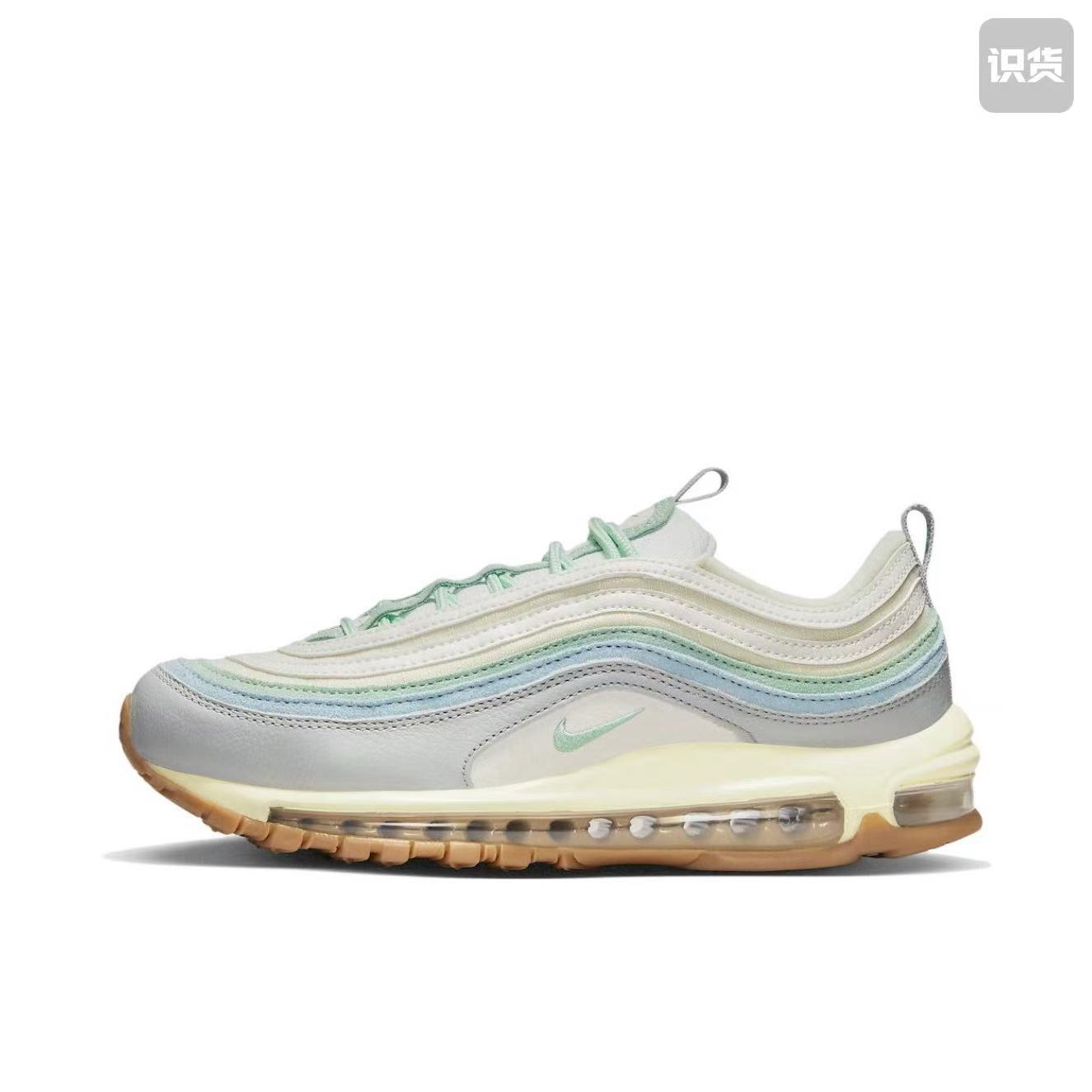 Nike AirMax97 DX5766-131低帮休闲跑步鞋女款灰绿色河南LL仓