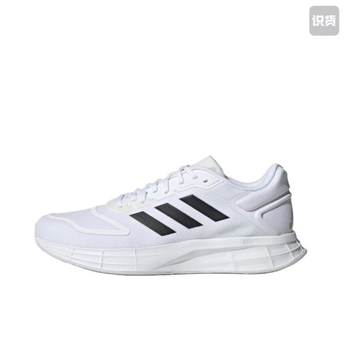 adidas Duramo 10 GW8348网布低帮跑步鞋男款云白色河南LL仓