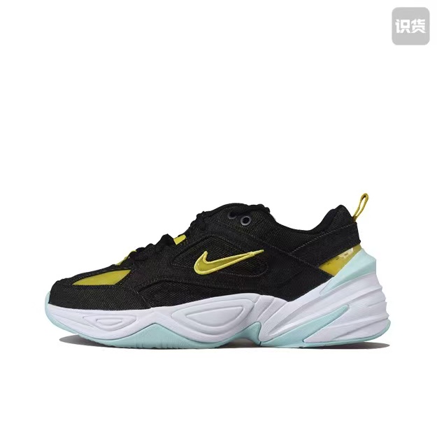 NikeM2K BV0970-001牛仔布舒适减震防滑低帮老爹鞋女黑色河南LL仓