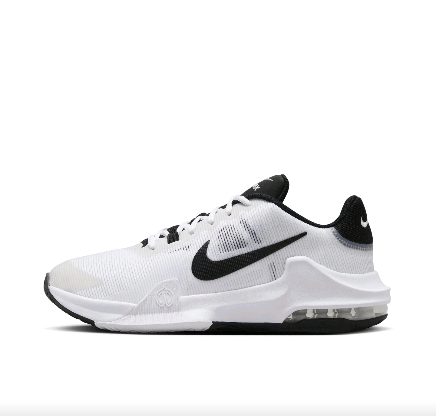 Nike Air 舒适 低帮 篮球鞋 男款 白黑色DM1124-103上海仓