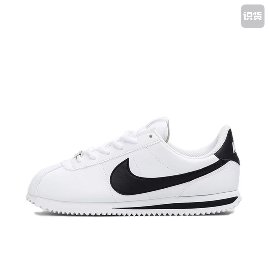 Nike Cortez904764-102皮革舒适轻便减震低帮鞋白黑河南LL仓