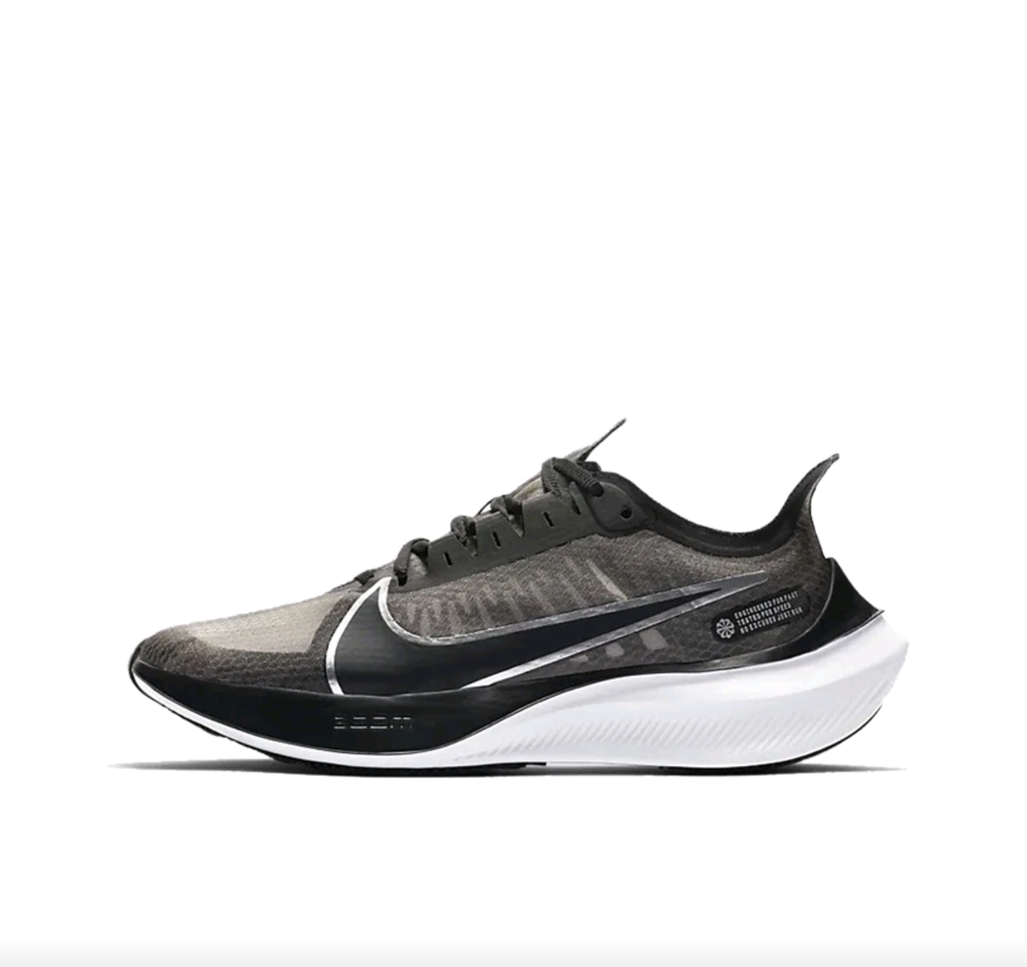 Nike 舒适轻便 低帮气垫 休闲跑步鞋 女款黑白BQ3203-002四川TS仓