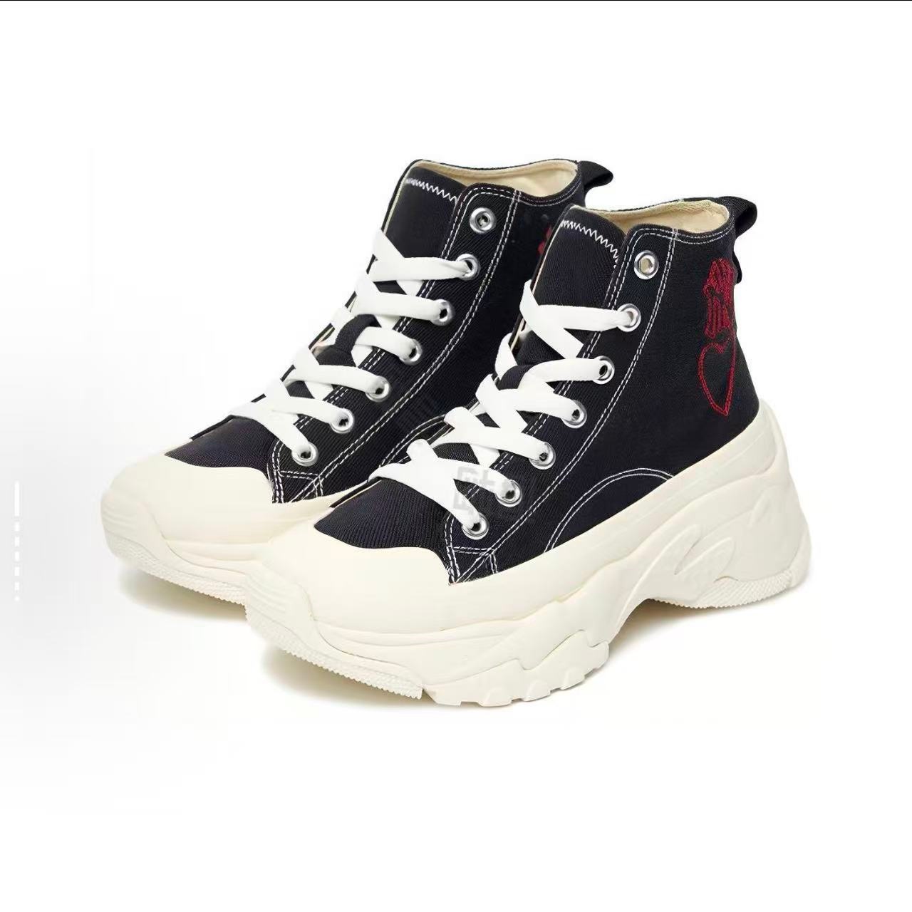 MLB 3ASHU321N-50BKS舒适防滑耐磨轻便高帮帆布鞋河南LL仓