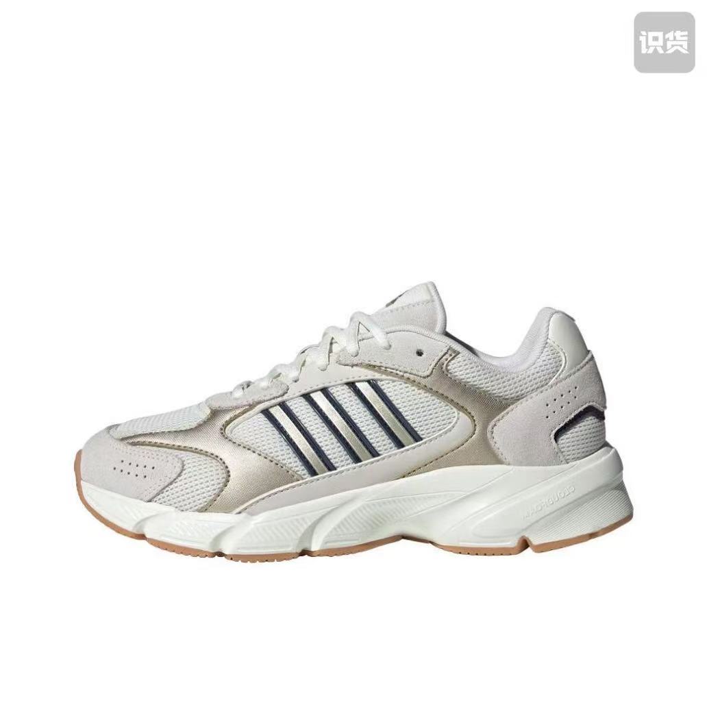 adidas IG4346 时尚舒适低帮跑步鞋 女款 黑白河南LL仓