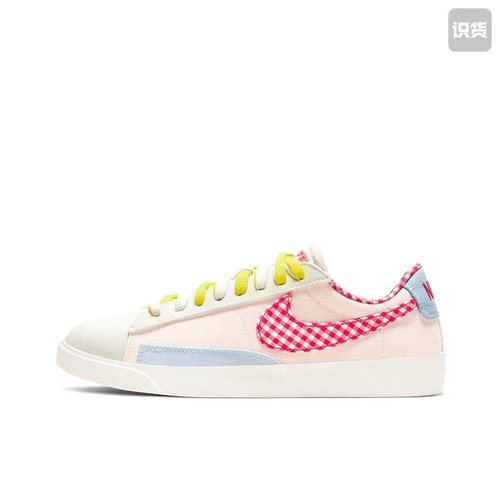 Nike Blazer DJ5055-806舒适 低帮 板鞋 女款 粉蓝河南LL仓