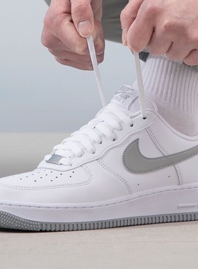 耐克NikeAirForce1LowAF1白灰低帮男子板鞋FJ4146-100福建CQ仓