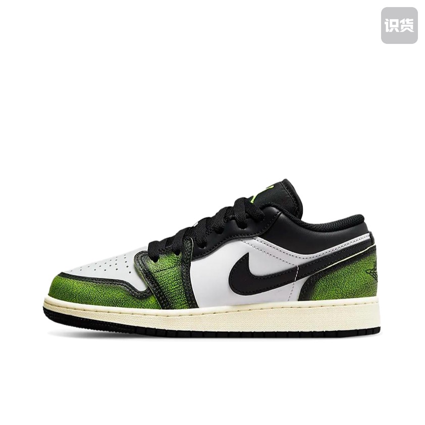 Air Jordan 1 Low 女款白绿复古休闲篮球鞋DO8244-003广东LS仓