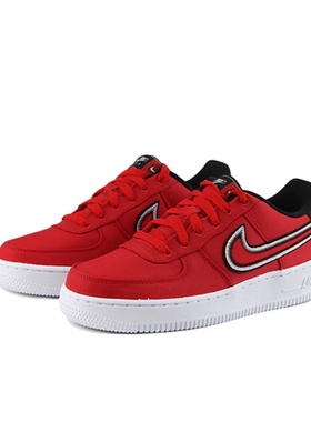 Nike AirForce1LV8 CD7405-600经典低帮儿童板鞋大学红河南LL仓