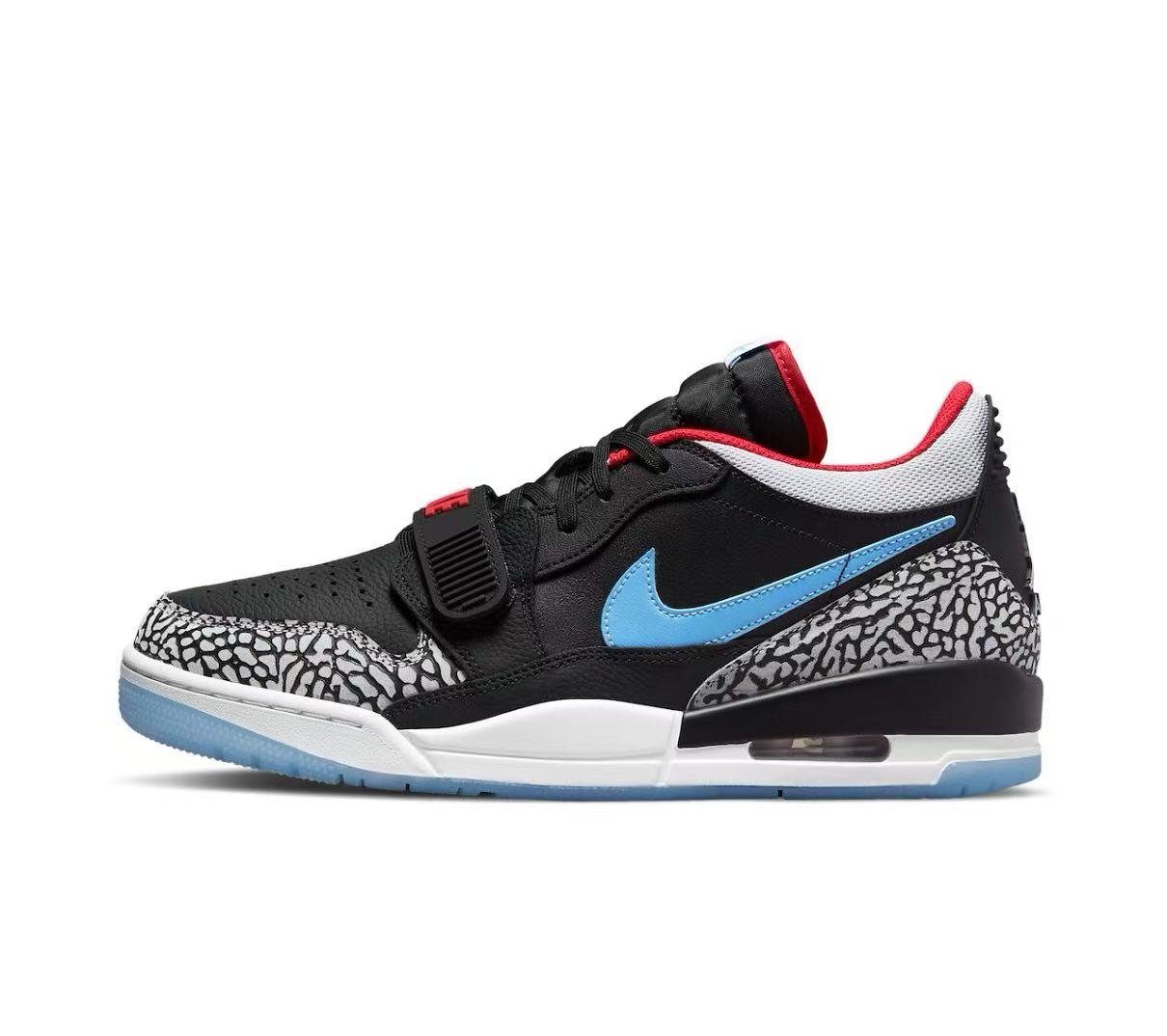 Jordan Legacy312 low爆裂纹低帮黑蓝红 货号CD7069-004温州xh-xn
