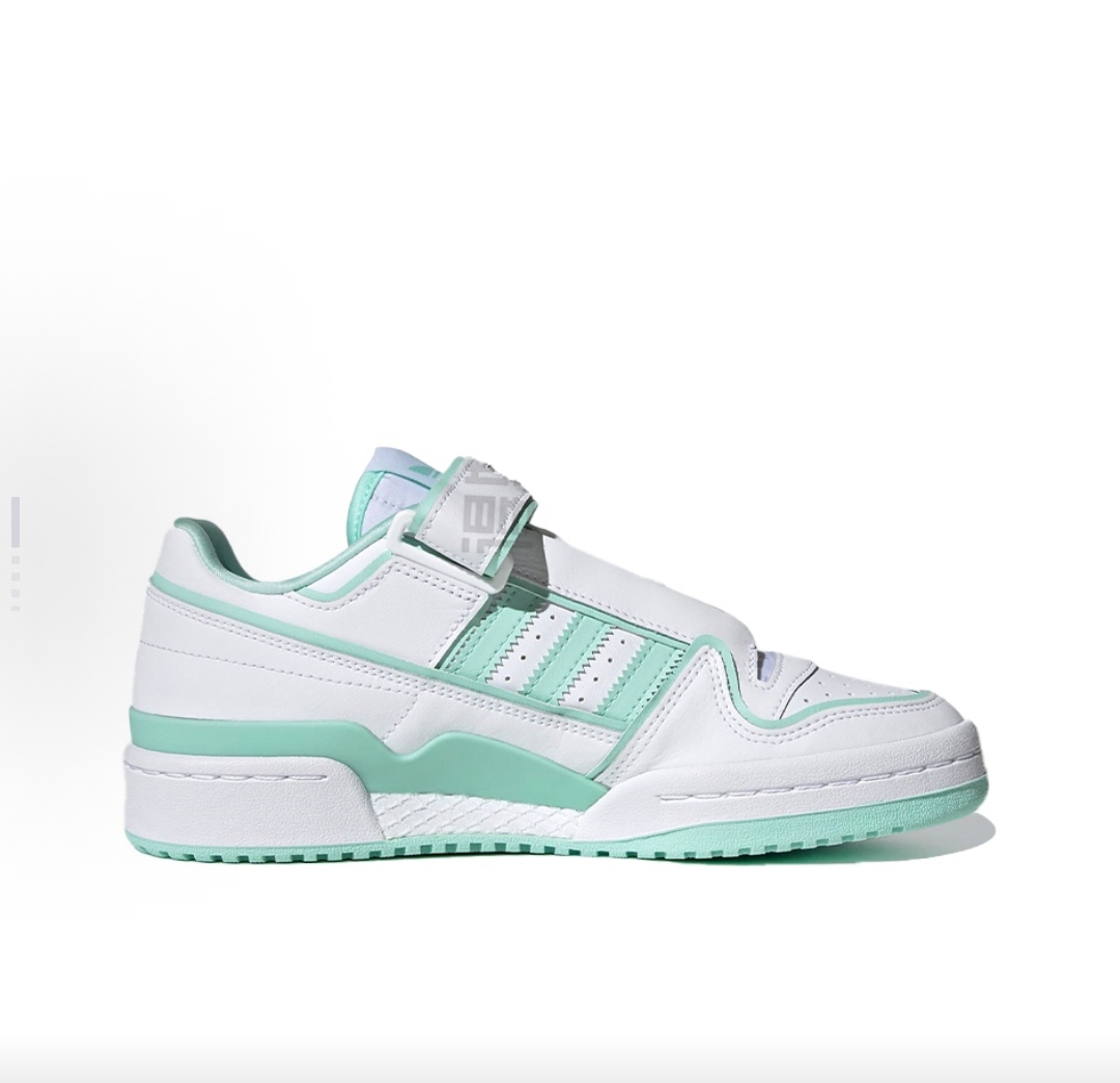 adidas originals FORUM plus 低帮 板鞋 女款 绿白色江西TT仓