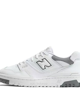 New Balance BB550SWA舒适减震耐磨低帮篮球鞋白灰河南LL仓