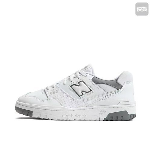 New Balance BB550SWA舒适减震耐磨低帮篮球鞋白灰河南LL仓
