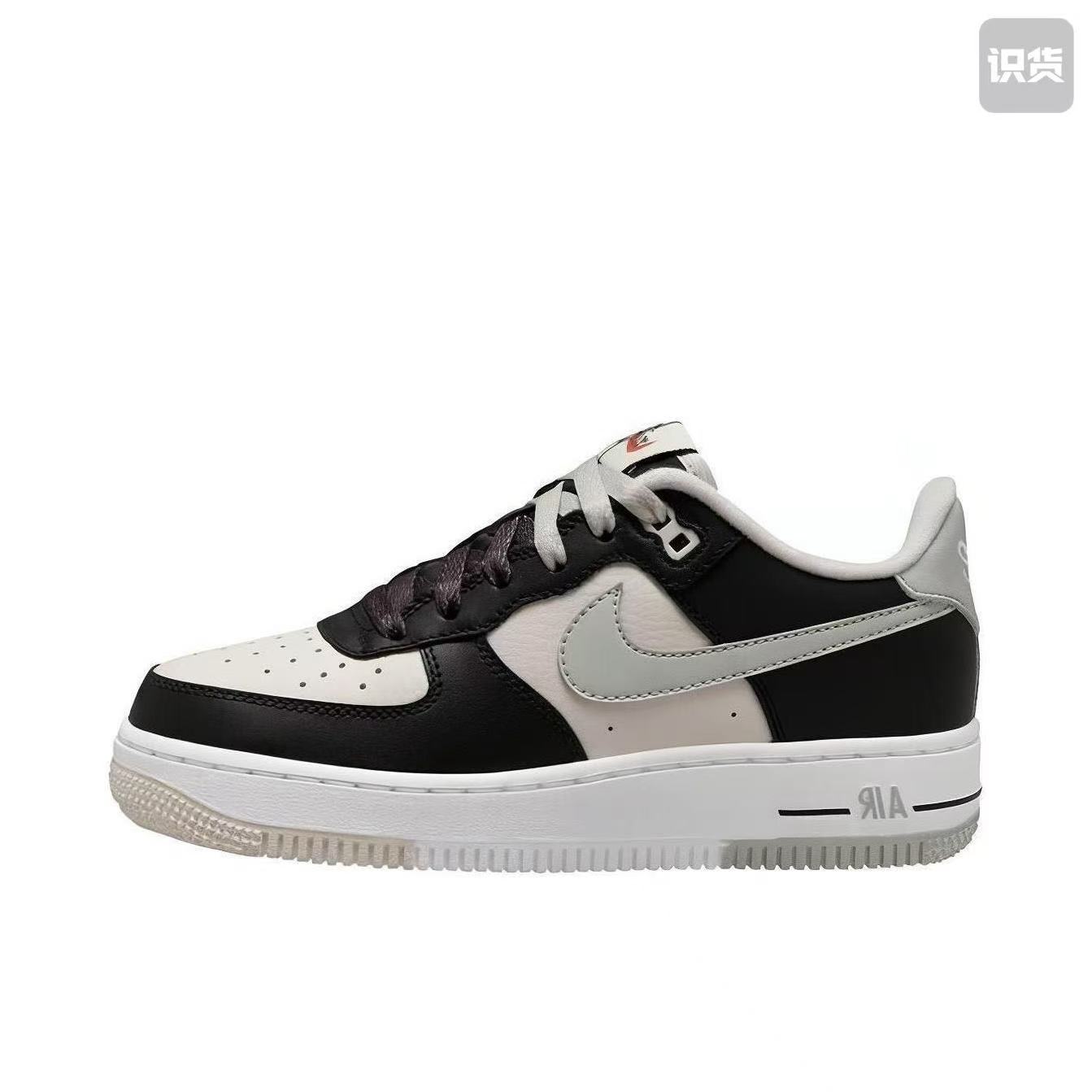 Nike Air Force1 FB9035-002合成革耐磨低帮板鞋黑变色河南LL仓