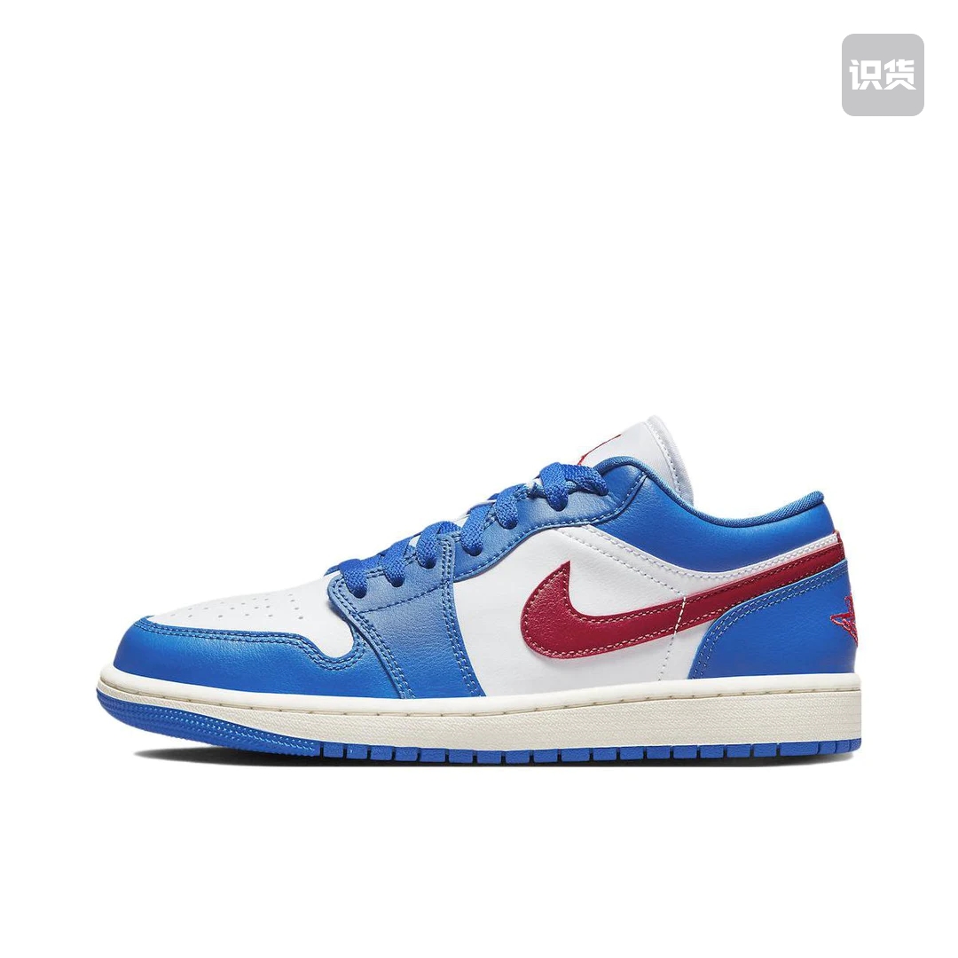 Air Jordan 1 板鞋 女款/大学蓝/白色/红色DC0774-416武汉py仓