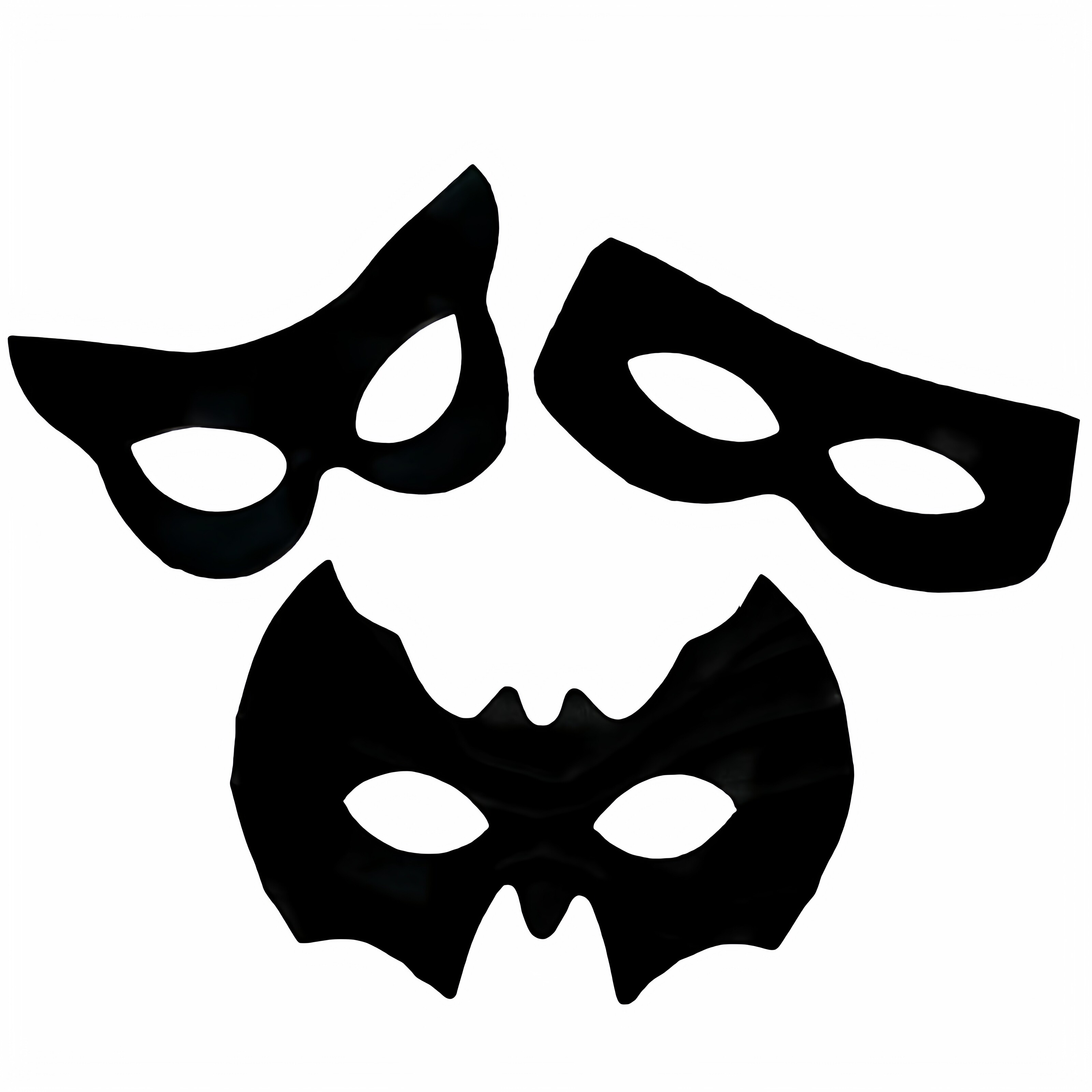 跨境万圣节佐罗面具眼罩猫女眼罩蝙蝠侠道具表演舞会面罩角色扮演