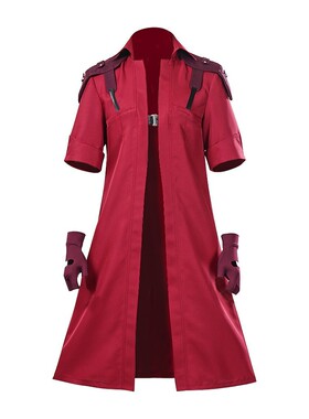 边狱巴士公司cos服DAN TE 但丁cos服长款游戏红色制服cosplay服装