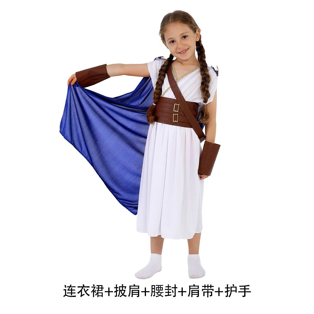 新款万圣节角色扮演服月亮女神cos服儿童二次元演出服套装表演服