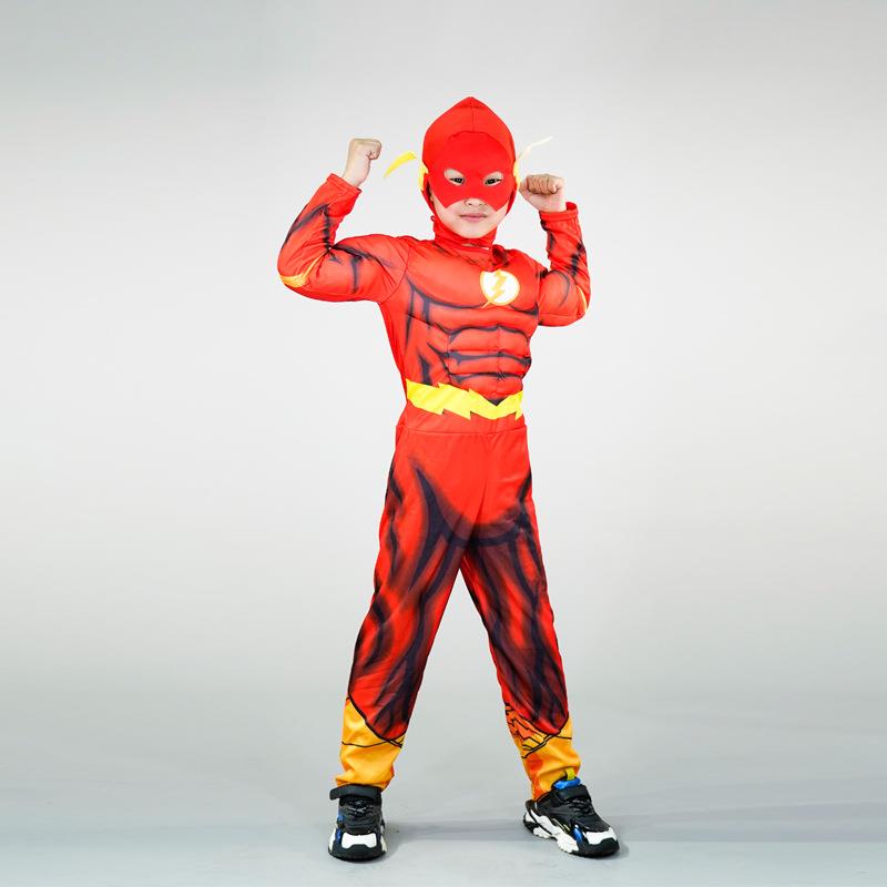 万圣节复仇者联盟蜘蛛侠绿巨人美国队长衣服儿童cos服装跨境