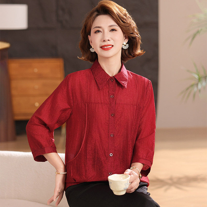 妈妈春夏装套装喜婆婆婚宴装