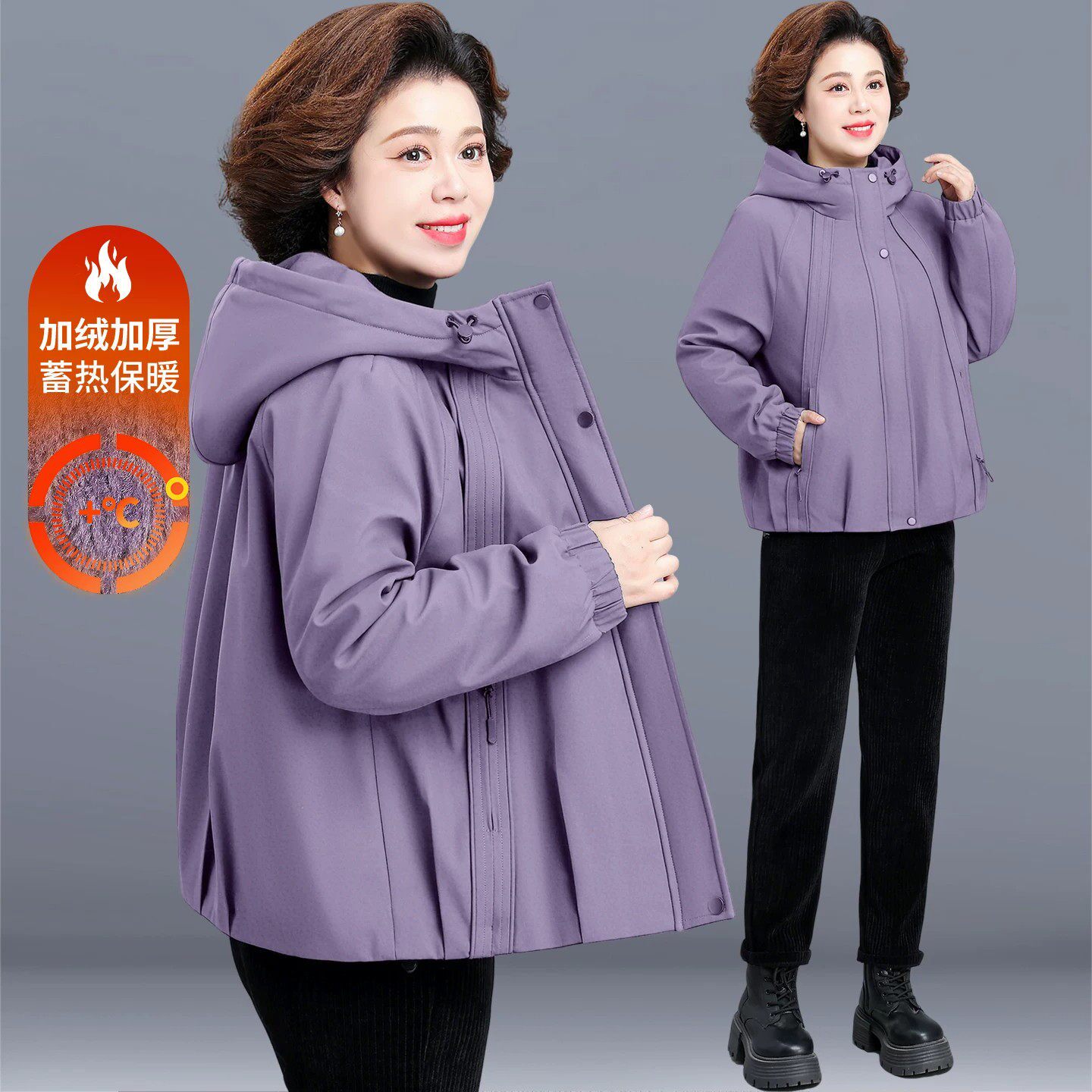 冬装保暖棉袄短款防寒衣棉服