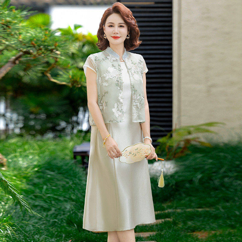 夏装外套贵夫人夏季连衣裙两件套