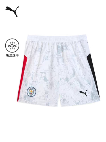 KIDSUPER联名|曼城吸湿速干运动短裤男PUMA彪马球迷版球裤 781146