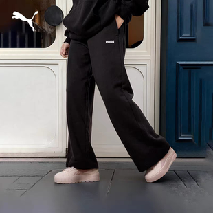692897 休闲纯棉针织长裤 宽松直筒阔腿运动裤 男女情侣PUMA彪马冬季