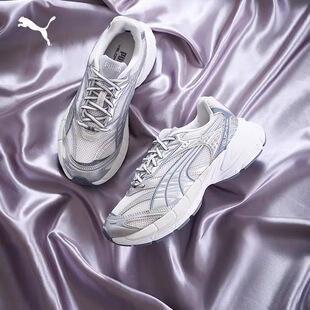 Y2K银色增高老爹鞋银翼鞋男女款PUMA彪马厚底鞋VELOPHASIS 406204