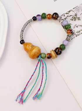 景德镇陶瓷手串新中式民族风葫芦福禄手链手持货源直播厂家